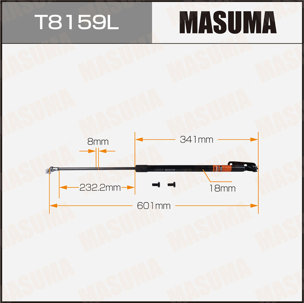 Упор багажника L=601 мм Masuma