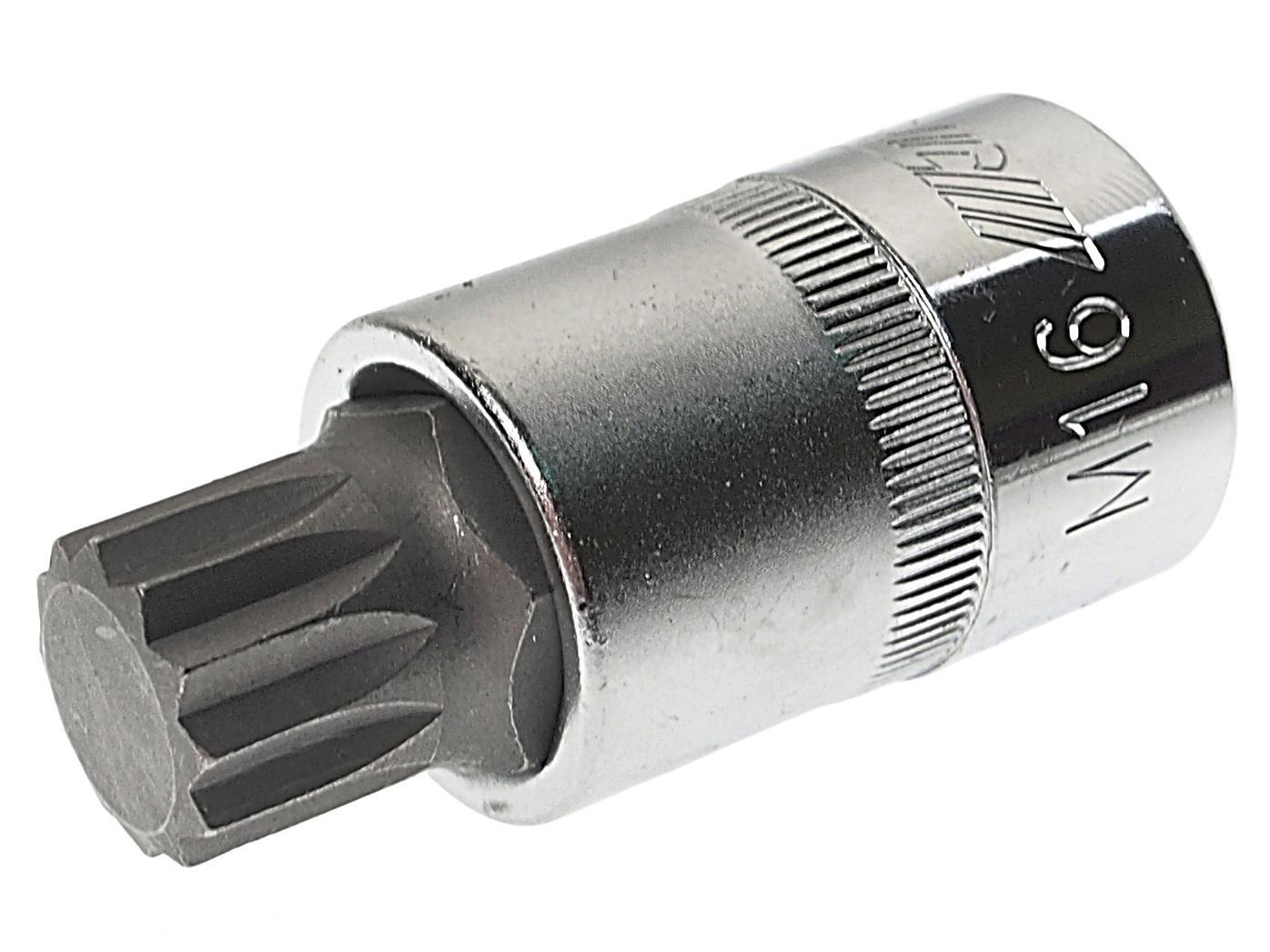 Головка с вставкой Spline 1/2" М16 L= 55 мм JTC