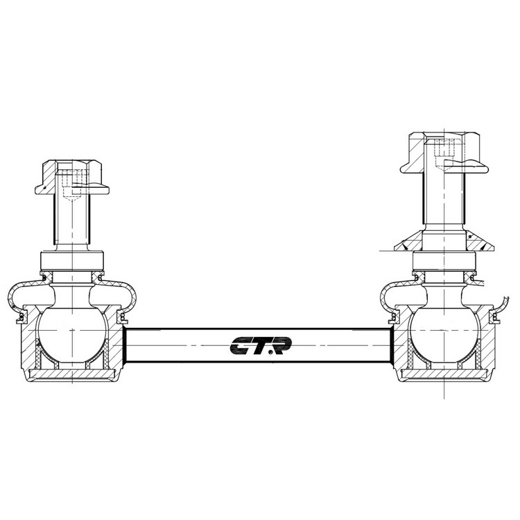 Стойка стабилизатора BMW 5 (F10) 09-, 7 (F01/F02/F03/F04) 08- заднего \ CTR CL0946