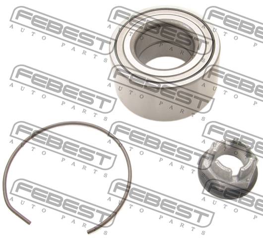 Подшипник ступицы для а/м Lada Largus, Vesta, Xray; Renault Logan 04-; АЗЛК 2141 передней (-ABS) \ FEBEST DAC37720037-KIT