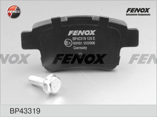 Колодки тормозные Citroen C4 Picasso 06- задние (GDB1692) \ FENOX BP43319