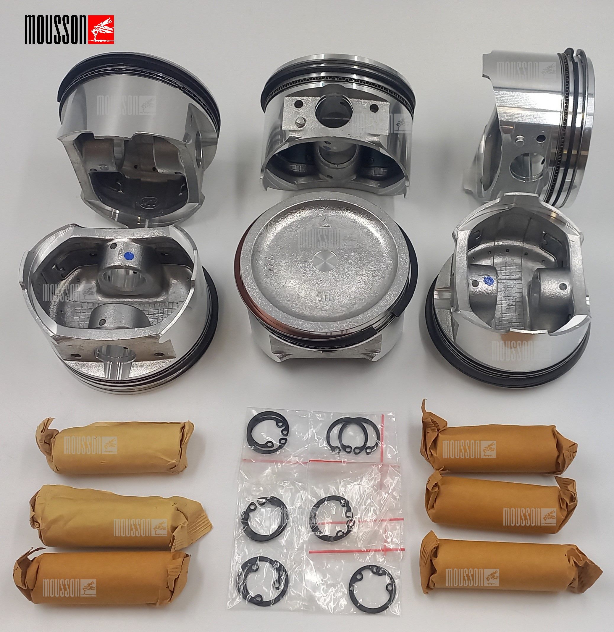 Поршень кольца комплект Mitsubishi 3.5L на 1 цилиндр Mousson