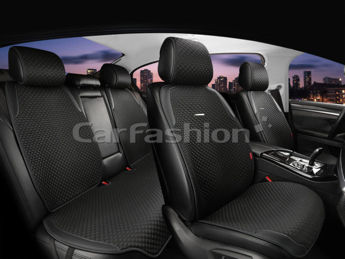 Накидка на сиденье CarFashion SLEEK PLUS 2D черный/черный/серый
