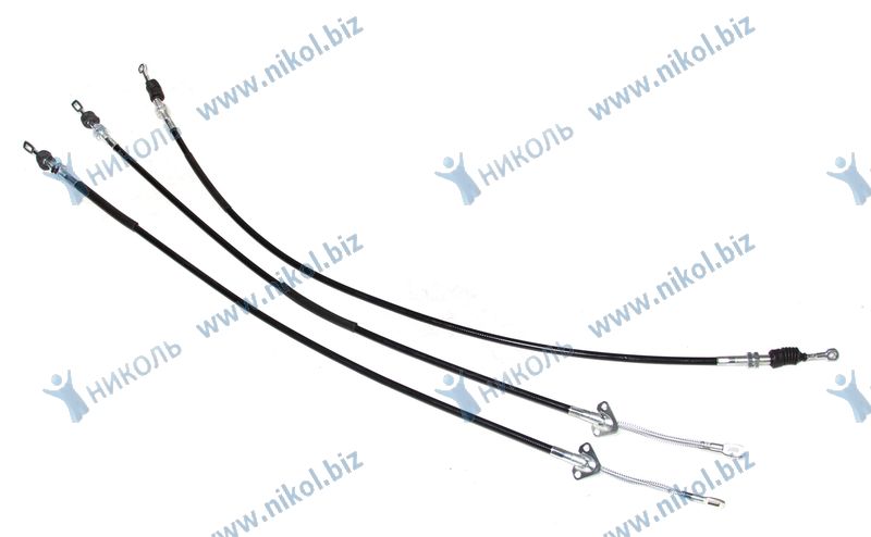 Трос ручного тормоза ГАЗ-3302 G-PART (к-т=3шт, два задних+передний)