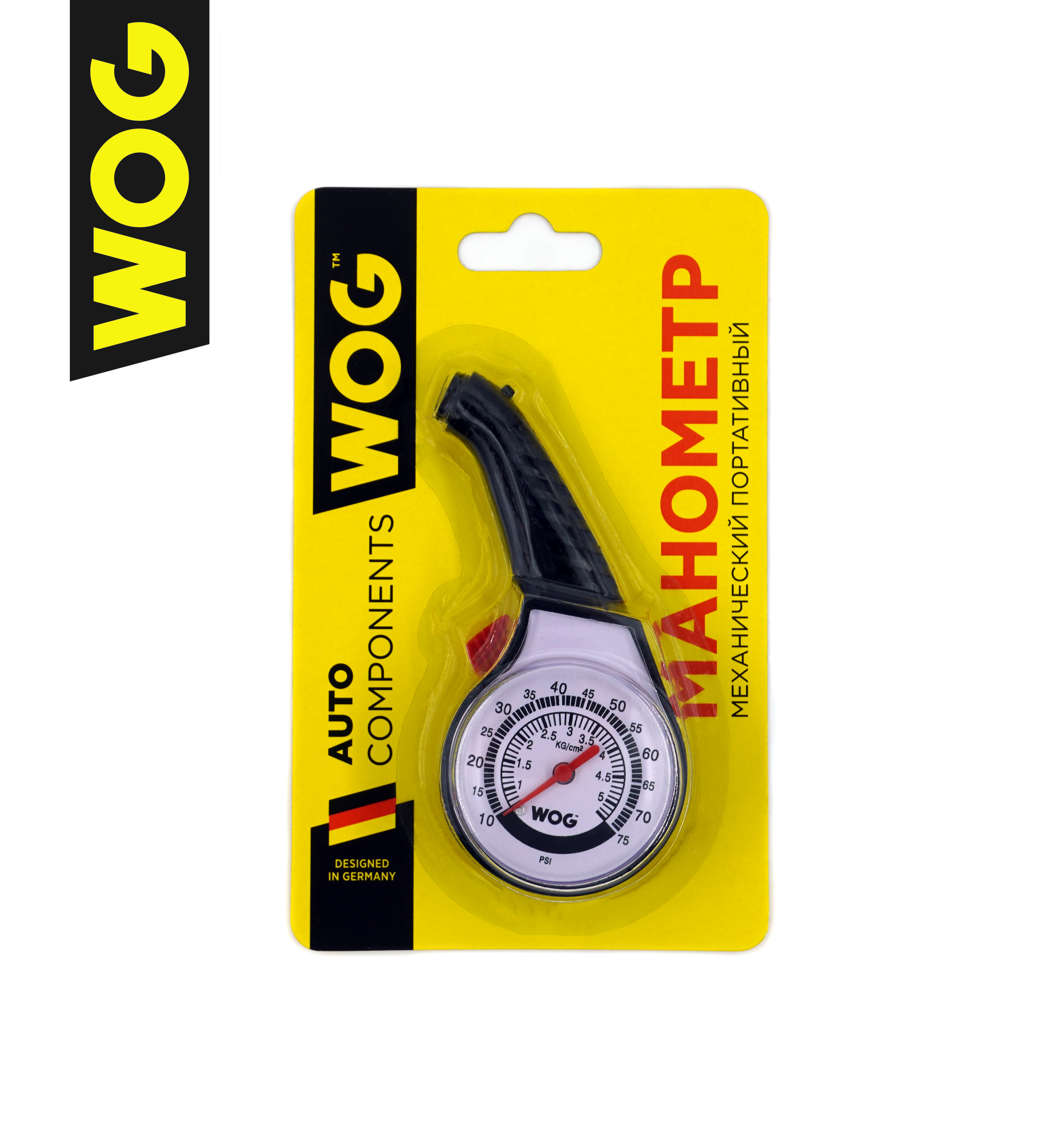 Манометр шинный до 5 атм, WOG