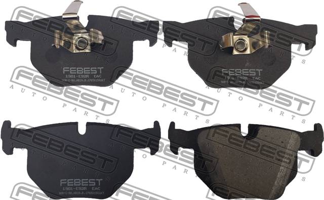Колодки тормозные BMW 3 (E90-E93) 05-, X1 (E84) 09- задние \ FEBEST 1901-E92R
