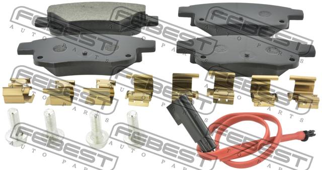 Колодки тормозные Ford Transit 06-14 задние \ FEBEST 2101-TT9R