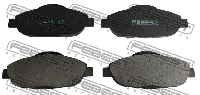 Колодки тормозные Peugeot 308 07-, 408 10-, 3008 09- передние \ FEBEST 2501-308F