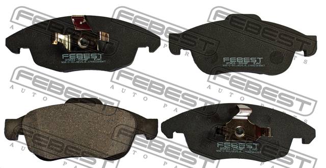 Колодки тормозные Citroen Berlingo 08-, С4 09-, DS4 11-; Peugeot Partner II 08- передние \ FEBEST 2501-DS4F