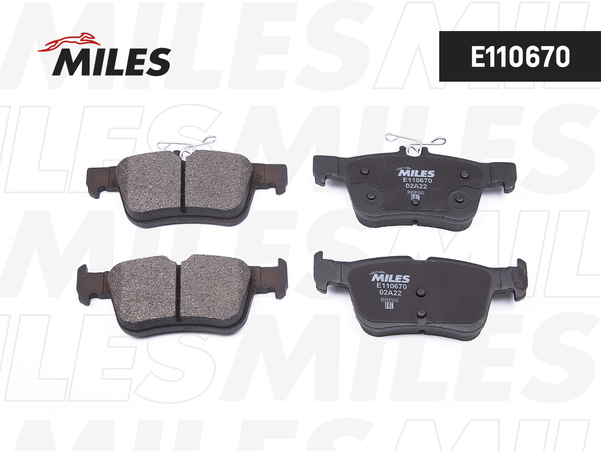 Колодки тормозные FORD KUGA/MONDEO/GALAXY/S-MAX 14- задние MILES