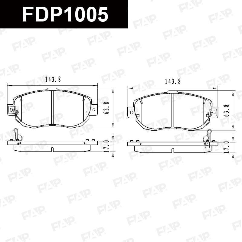 Колодки тормозные LEXUS GS 300 3.0L 1991.06-1997.08 перед. смесь CERAMIC FAP