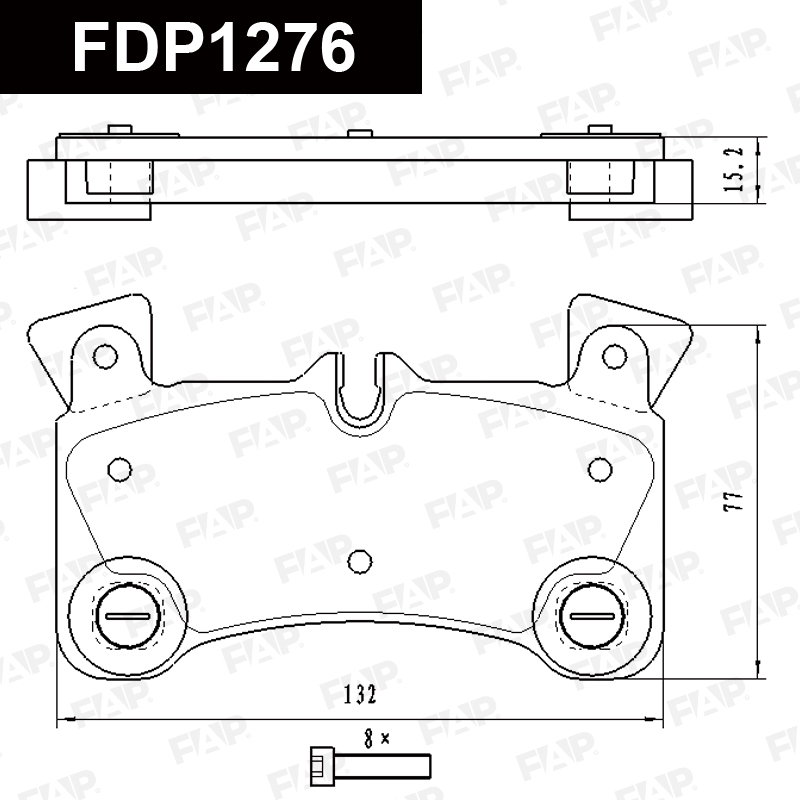 Колодки тормозные AUDI Q7 Quattro 3.0L 2009.06-2012.05 задн. смесь CERAMIC FAP
