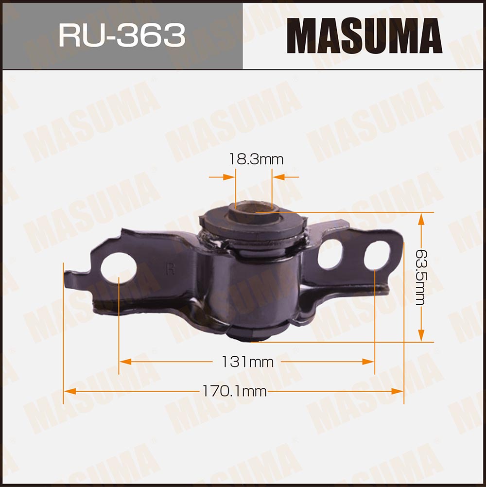 Сайлентблок Mazda Familia (BH) 94- рычага переднего задний Masuma правый