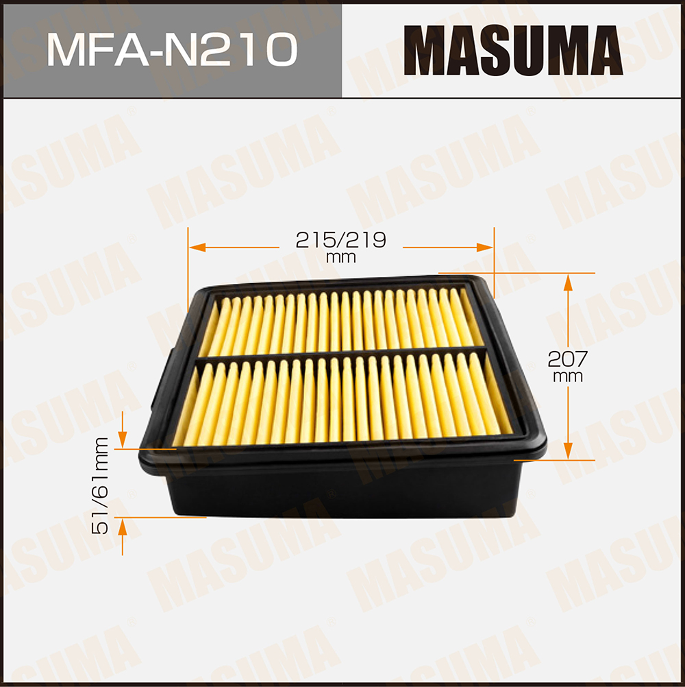 Фильтр воздушный A-61410 NISSAN/ MURANO/ Z51 Masuma