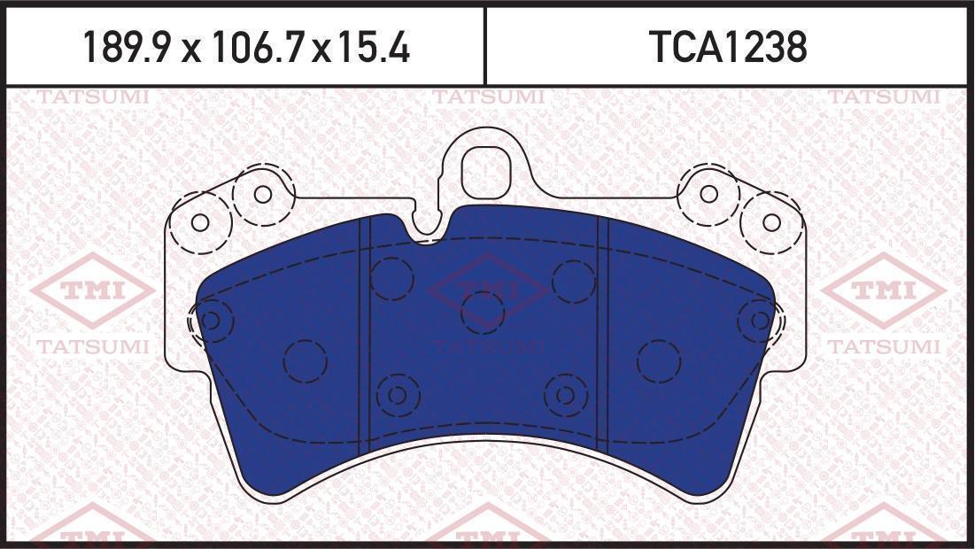 Колодки тормозные TATSUMI AUDI Q7 06->PORSCHE Cayenne 02->VW Touareg 03->