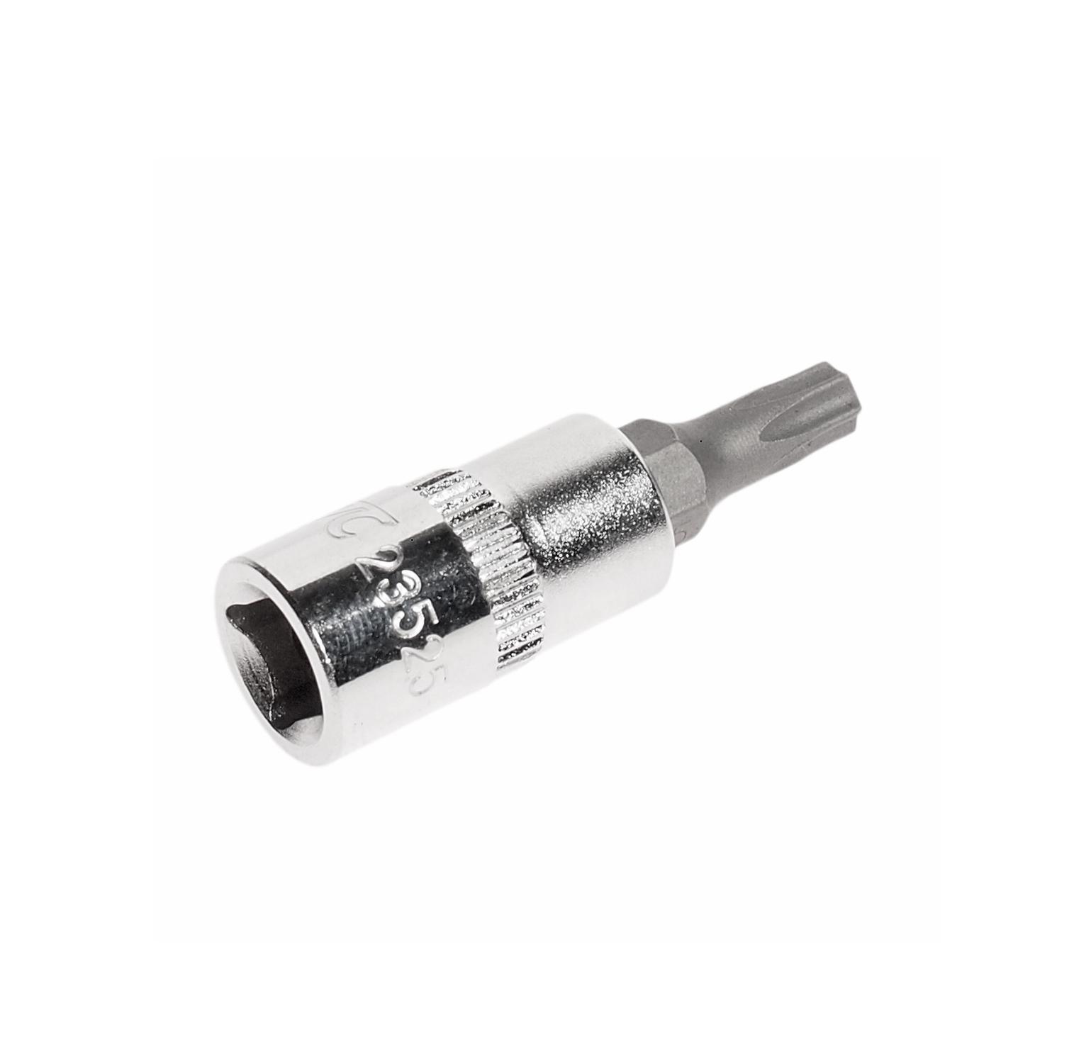Головка с вставкой Torx с отверстием 1/4" T-25H L= 37 мм JTC