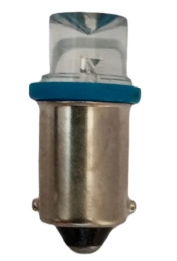 Лампа светодиодная 12V 4W металлический цоколь синий 1 LED 10 шт. Маяк