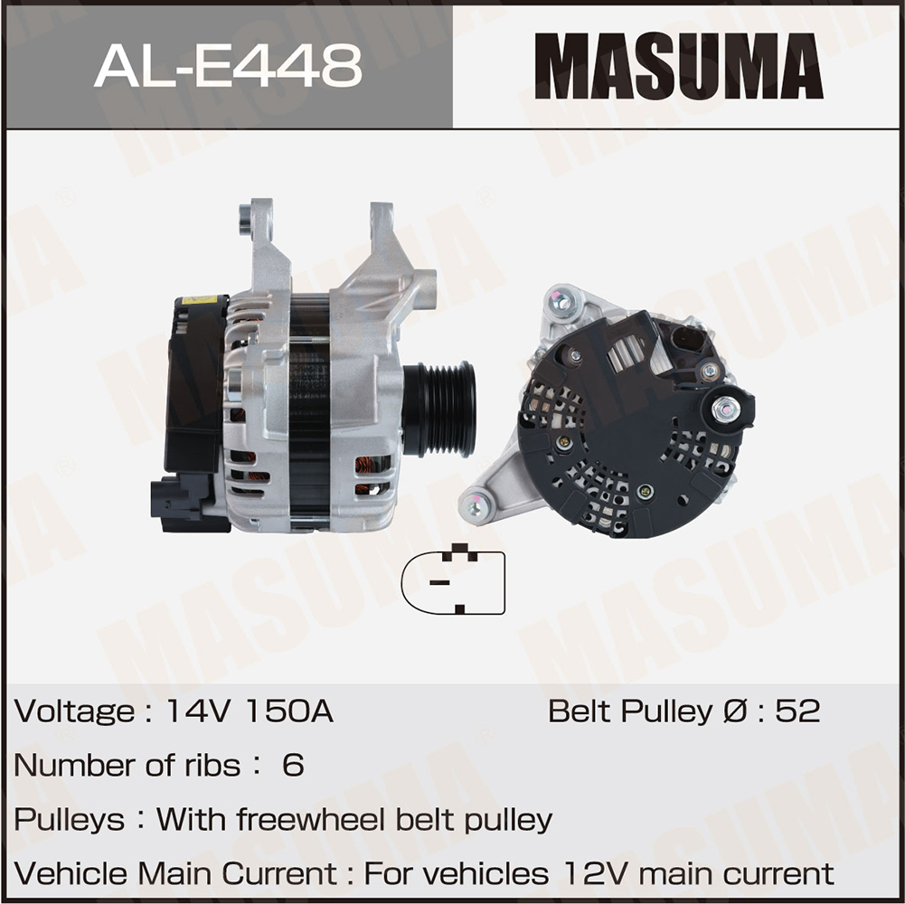 Генератор Mercedes / M 274, OM 651(14V/150A) Masuma 