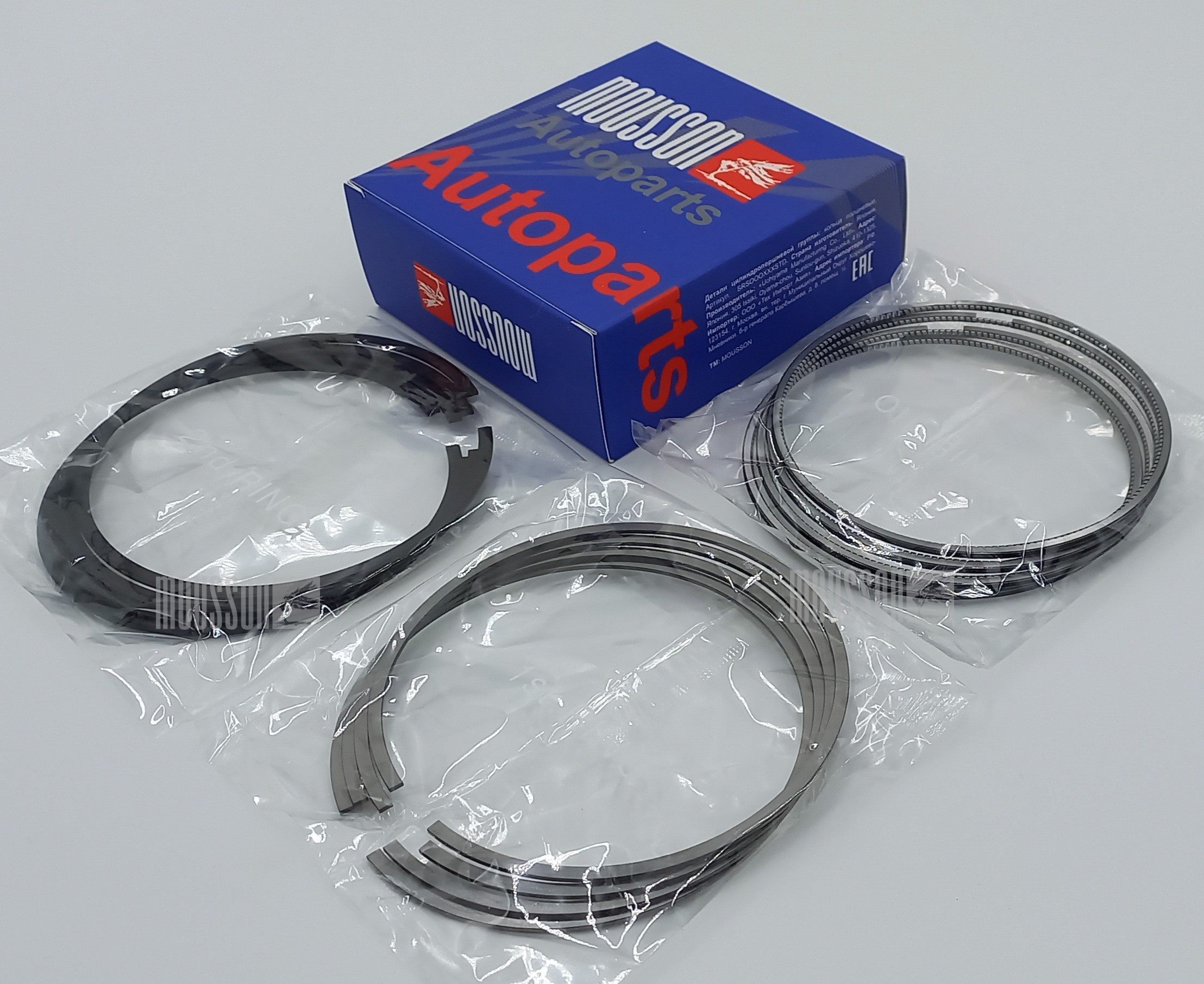 Кольца комплект Toyota 2TR-FE стандарт 95 x 1,2 x 1,2 x 2,0 на 1 цилиндр Mousson