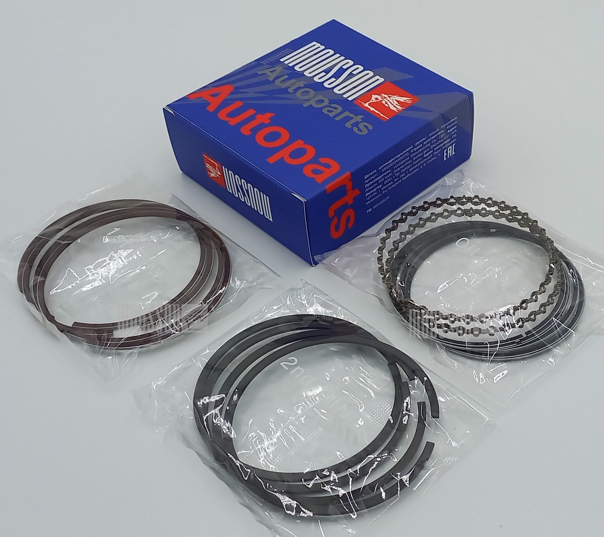 Кольца комплект Toyota 5A-FE/8A-FE + 0,25 мм 78,95 x 1,2 x 1,5 x 3,0 на 1 цилиндр Mousson