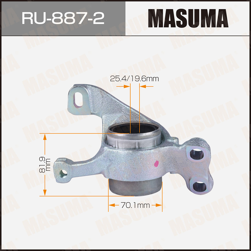 Сайлентблок BMW 1 (F40) 19-, X1 (F48) 14- рычага переднего Masuma правый