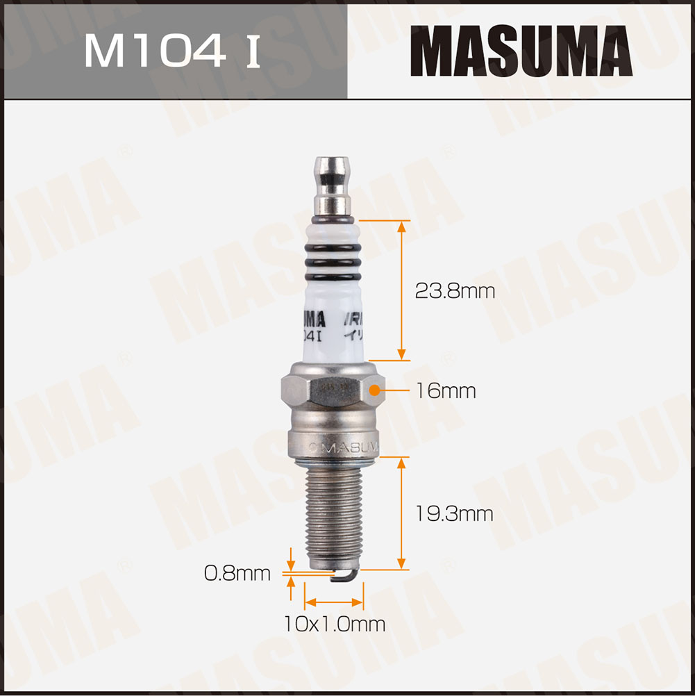 Свеча зажигания Masuma M104I Iridium CR9EIX