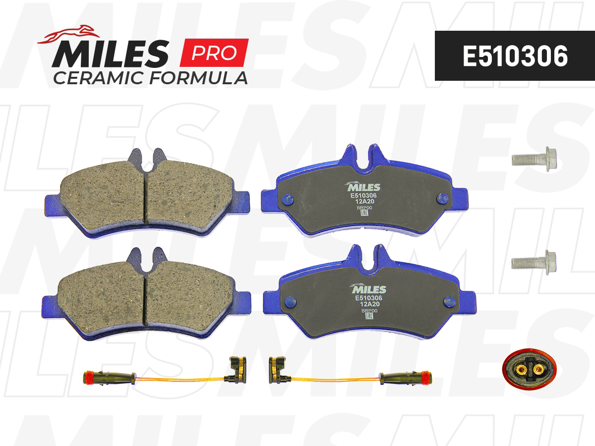 Колодки тормозные MILES E5 Ceramic MERCEDES SPRINTER 209-524 06-/VW CRAFTER 30-35/30-50 06- задн.