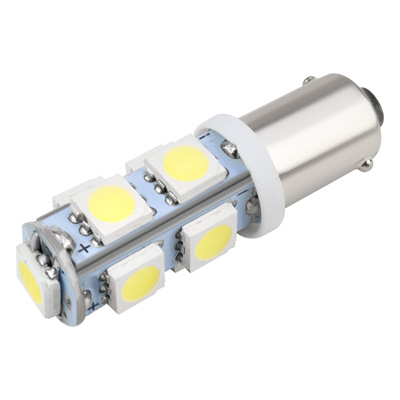 Лампа светодиодная 12V 4W металлический цоколь белый 9 SMD 2 шт. Skyway