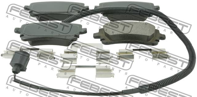 Колодки тормозные VW Transporter V 03-, Multivan V 03- задние \ FEBEST 2301T5R