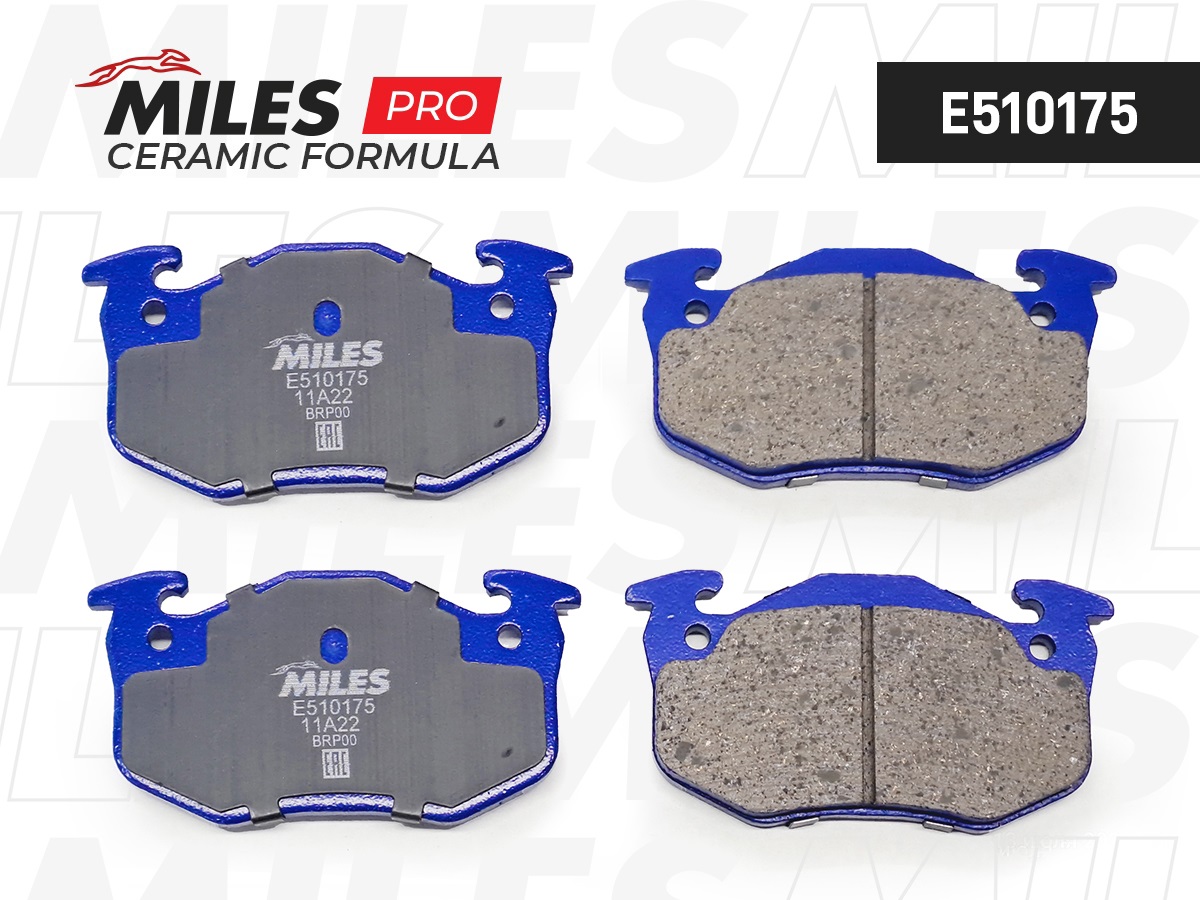 Колодки тормозные CITROEN XSARA 97-05/PEUGEOT 206/RENAULT MEGANE I/CLIO I задние MILES E5 Ceramic