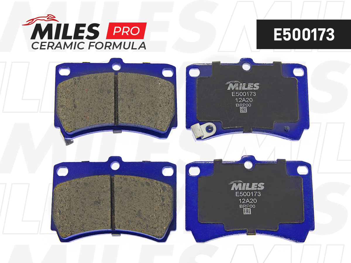 Колодки тормозные MILES E5 Ceramic KIA RIO 00>02/MAZDA 121 90>96/323 90>/96> передние