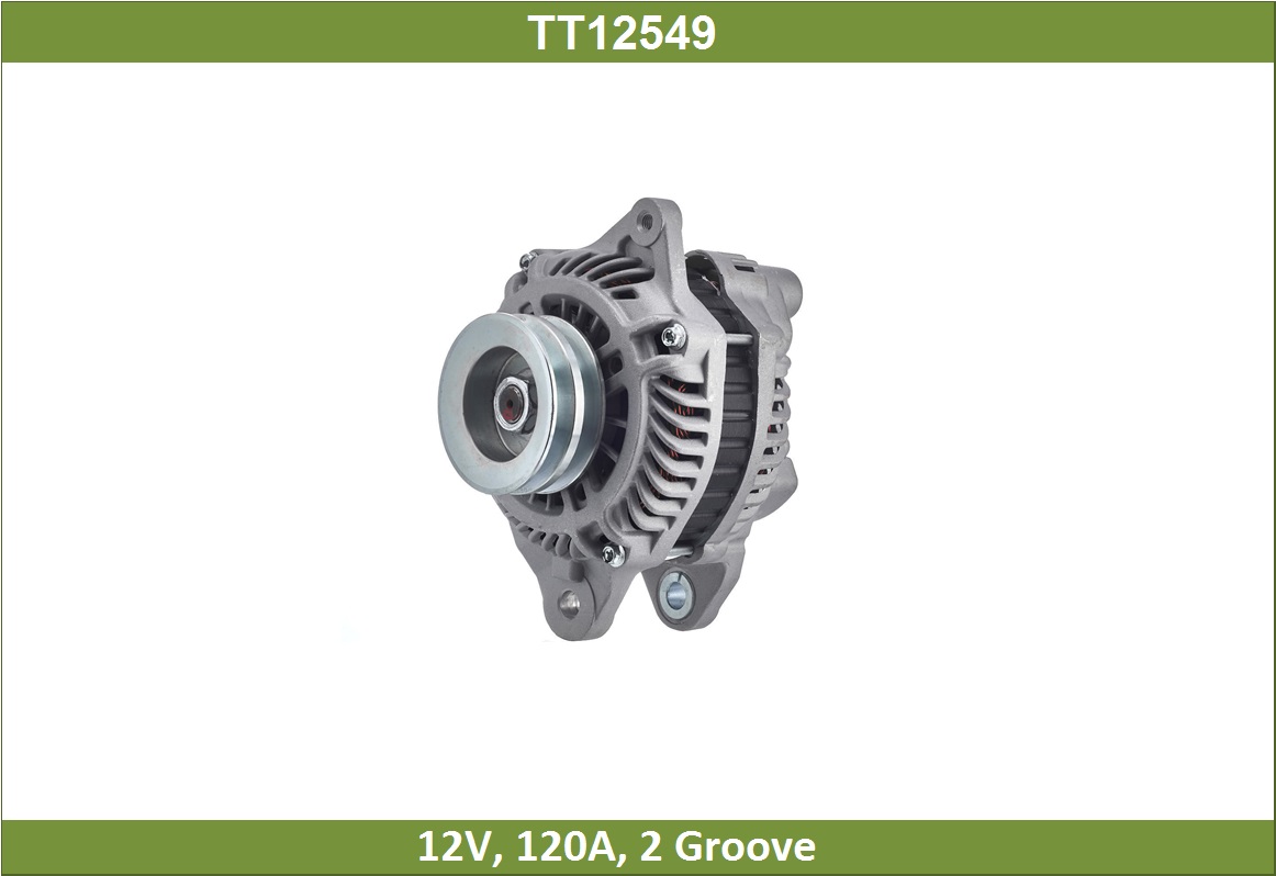 Генератор Mitsubishi Pajero IV 06-12 3.2d 120A, 2-Groove Pulley Tesla Technics