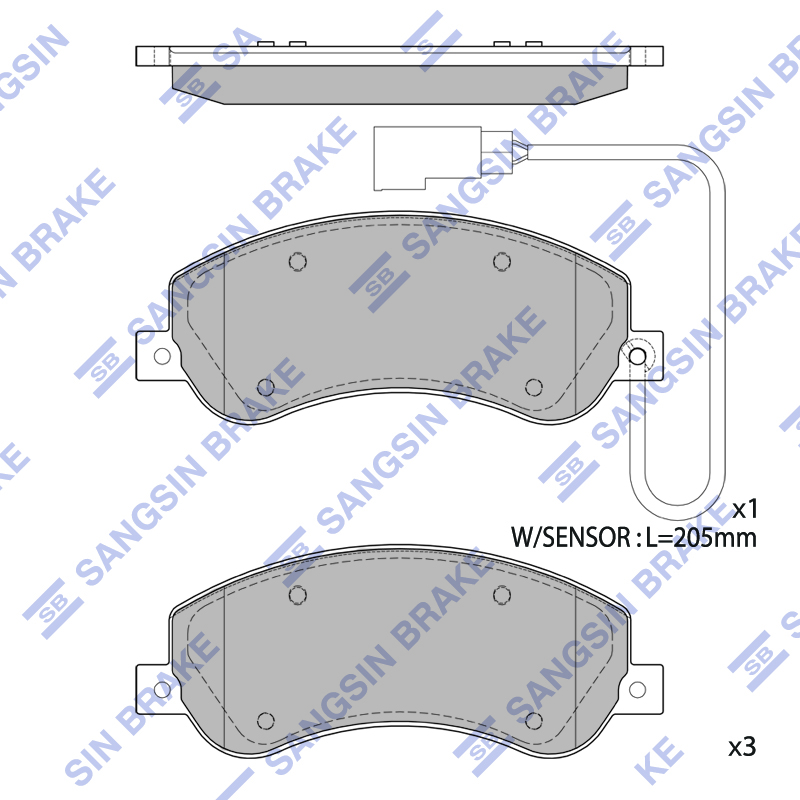 Колодки тормозные Sangsin Brake