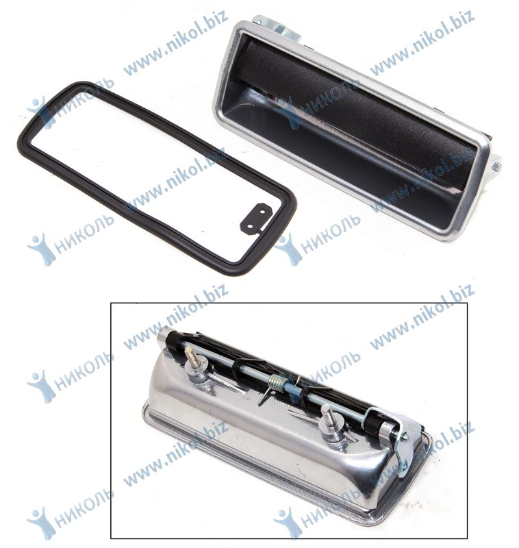 Ручка двери наруж 2105 перед Autoparts (серебро) правая