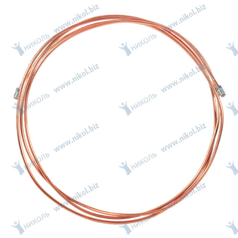 Трубка тормозная d=5мм медн штуцер М10*1 350 см OTIDO 