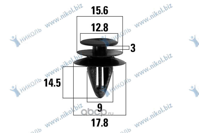 Пистон иномарки Toyota Land Cruiser, RAV4/Nissan X-Trail, Teana KRAFT (крат_уп_50шт)