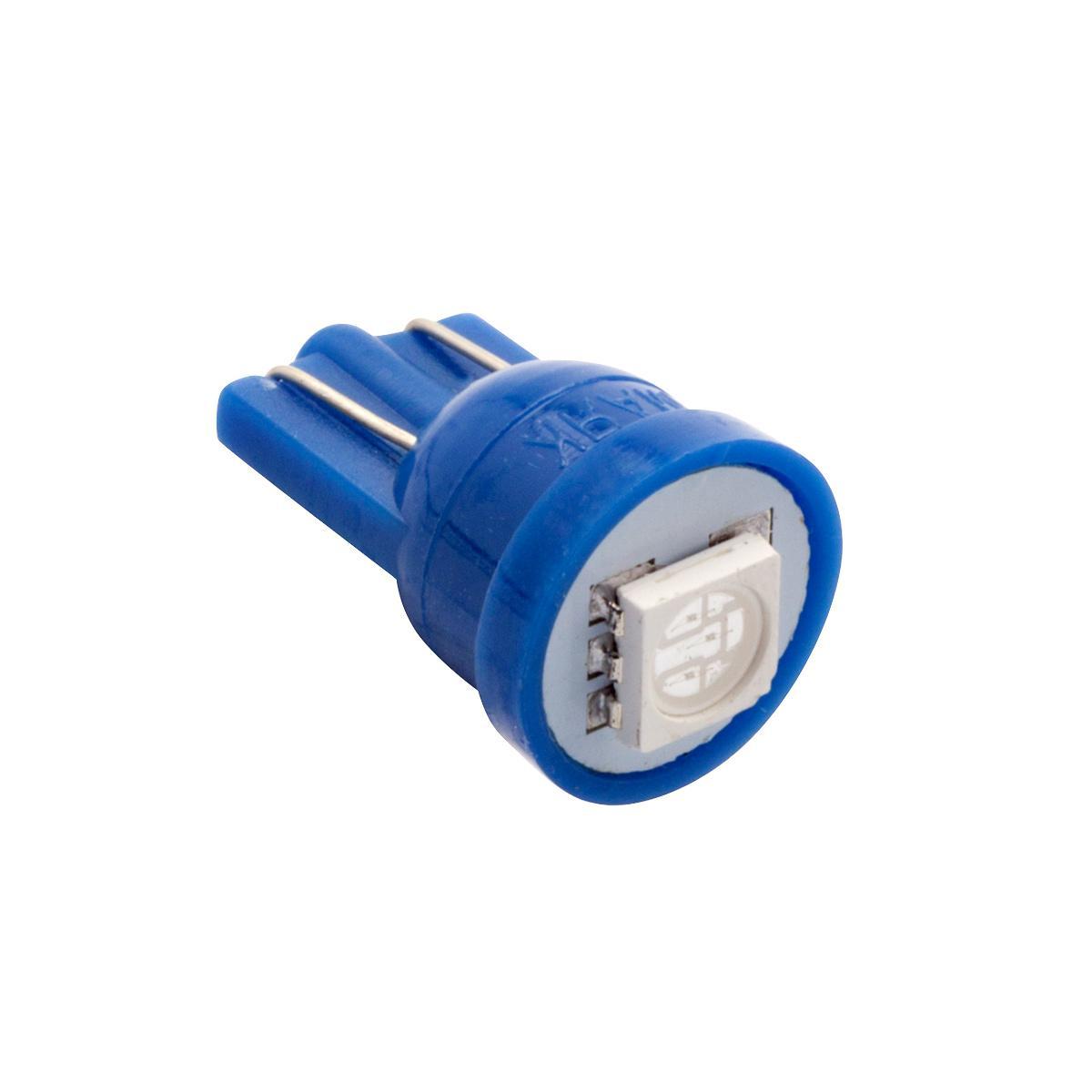 Лампа светодиодная 12V 5W без цоколя синий 1 SMD (габариты, повт.поворотника) 10 шт. Маяк