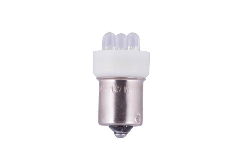 Лампа светодиодная 12V 21W металлический цоколь 1-конт. белый 5 LED (поворот) T15 10 шт. Маяк