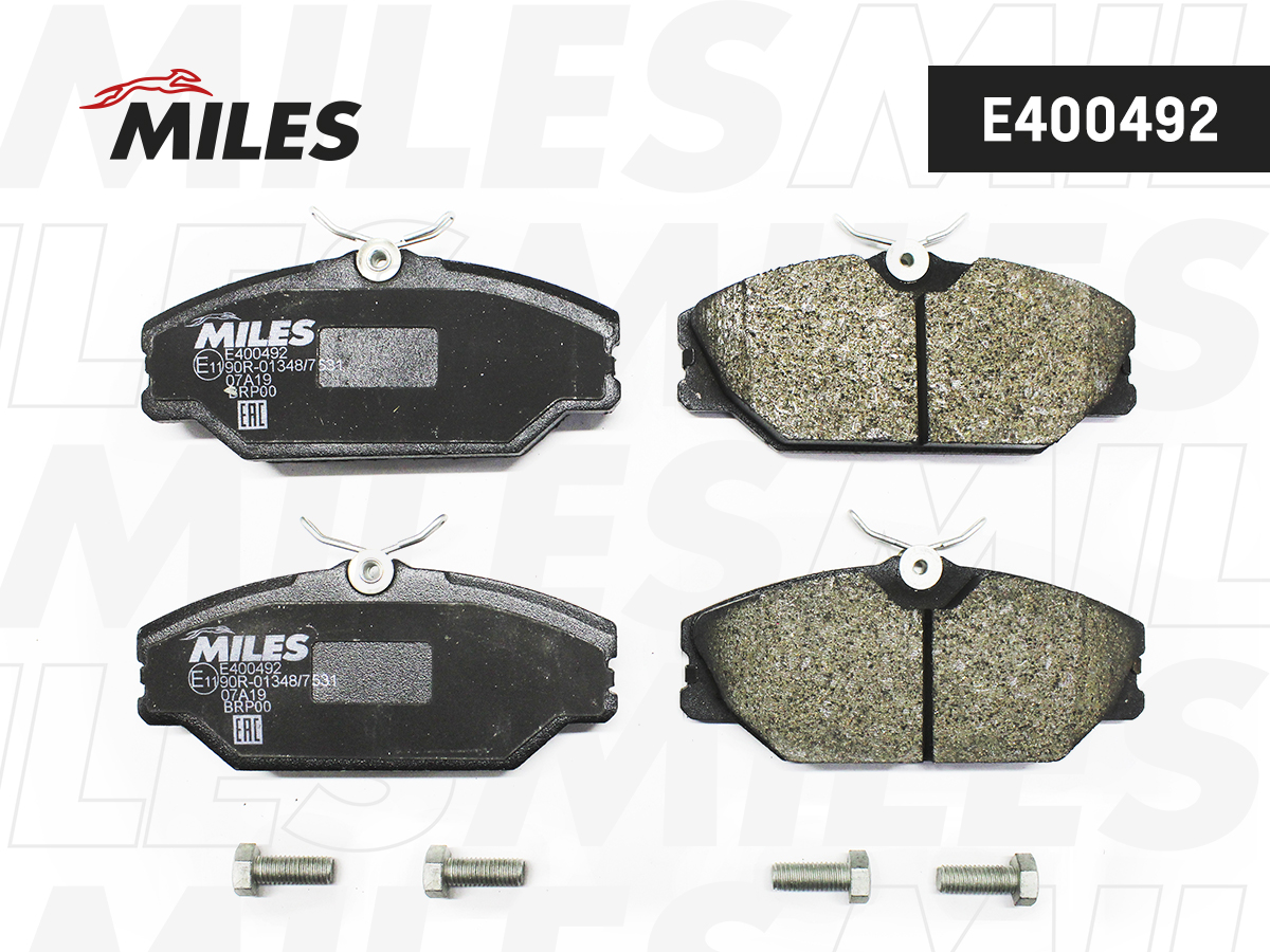 Колодки тормозные Renault Megane I 96-, Clio II 00-, Laguna I 93-, Scenic 99- передние Miles Low-metallic