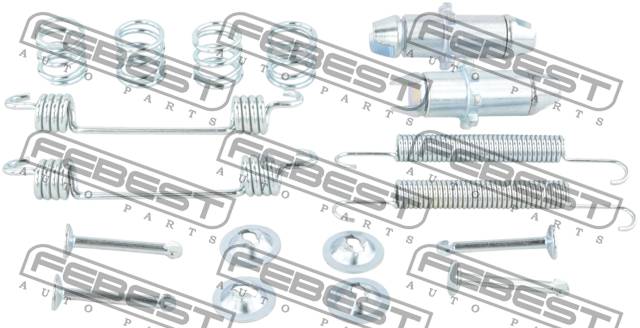 Комплект монтажный Hyundai Tucson 04-, Kia Sportage 04- 2WD барабанных колодок / FEBEST 1204-TUC2WDR-KIT
