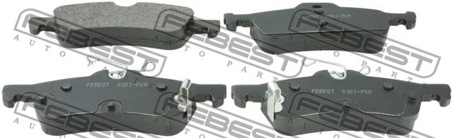 Колодки тормозные Toyota Yaris (P90) 05-; Daihatsu Charade VI 11- задние \ FEBEST 0301-FKR