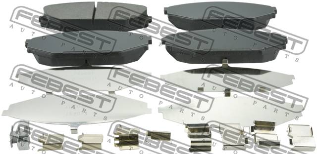Колодки тормозные HONDA ODYSSEY RL1 2000-2004 [EU] передние комплект \ 0301-YD1F FEBEST