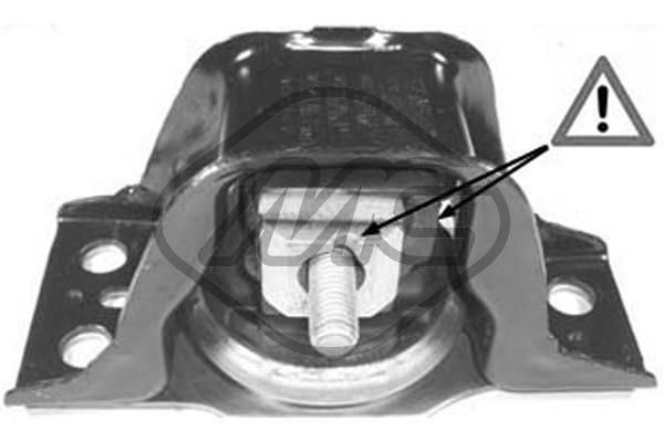 Опора двигателя R Renault Clio III 1.4 - 1.6 - 1.5D 05-_METALCAUCHO