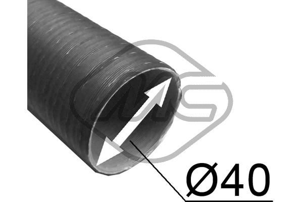 Воздуховод картонно-алюминиевый D=40MM/L=0.5M->1M_METALCAUCHO