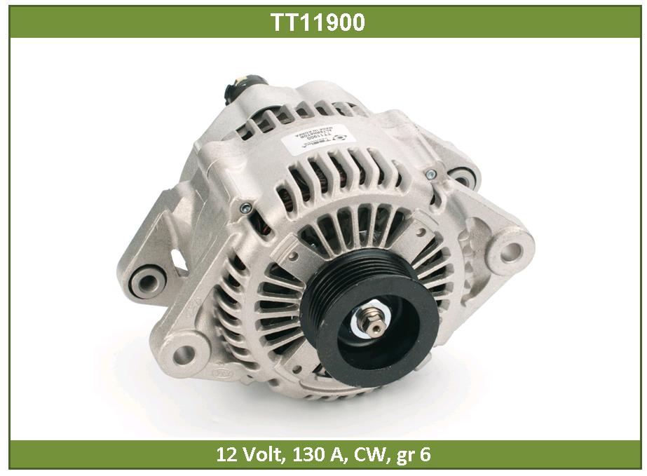 Генератор Hyundai Santa Fe 2.7L 130A, 6-Groove Pulley Tesla Technics