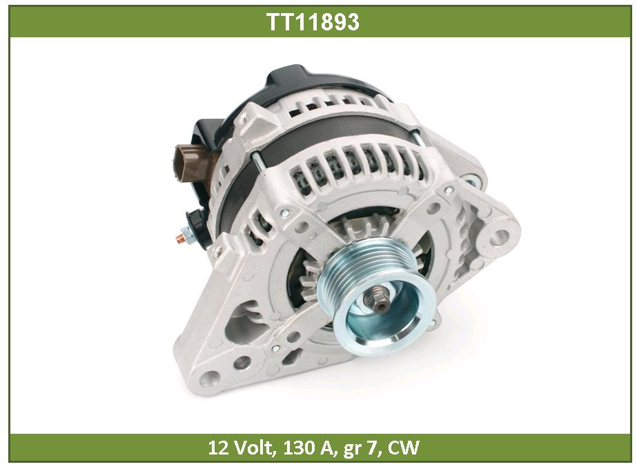 Генератор Toyota 4Runner 4.0 12V, 130A, 7-Groove Pulley Tesla Technics