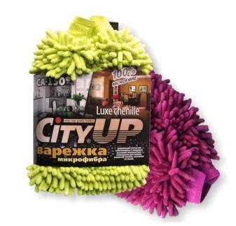 Салфетка City Up микрофибра Chinchilla варежка Lux СА-150