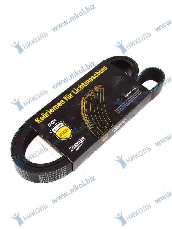 Ремень 6PK1413 ZOMMER ГАЗ ЗМЗ-405 с ГУР Е-3