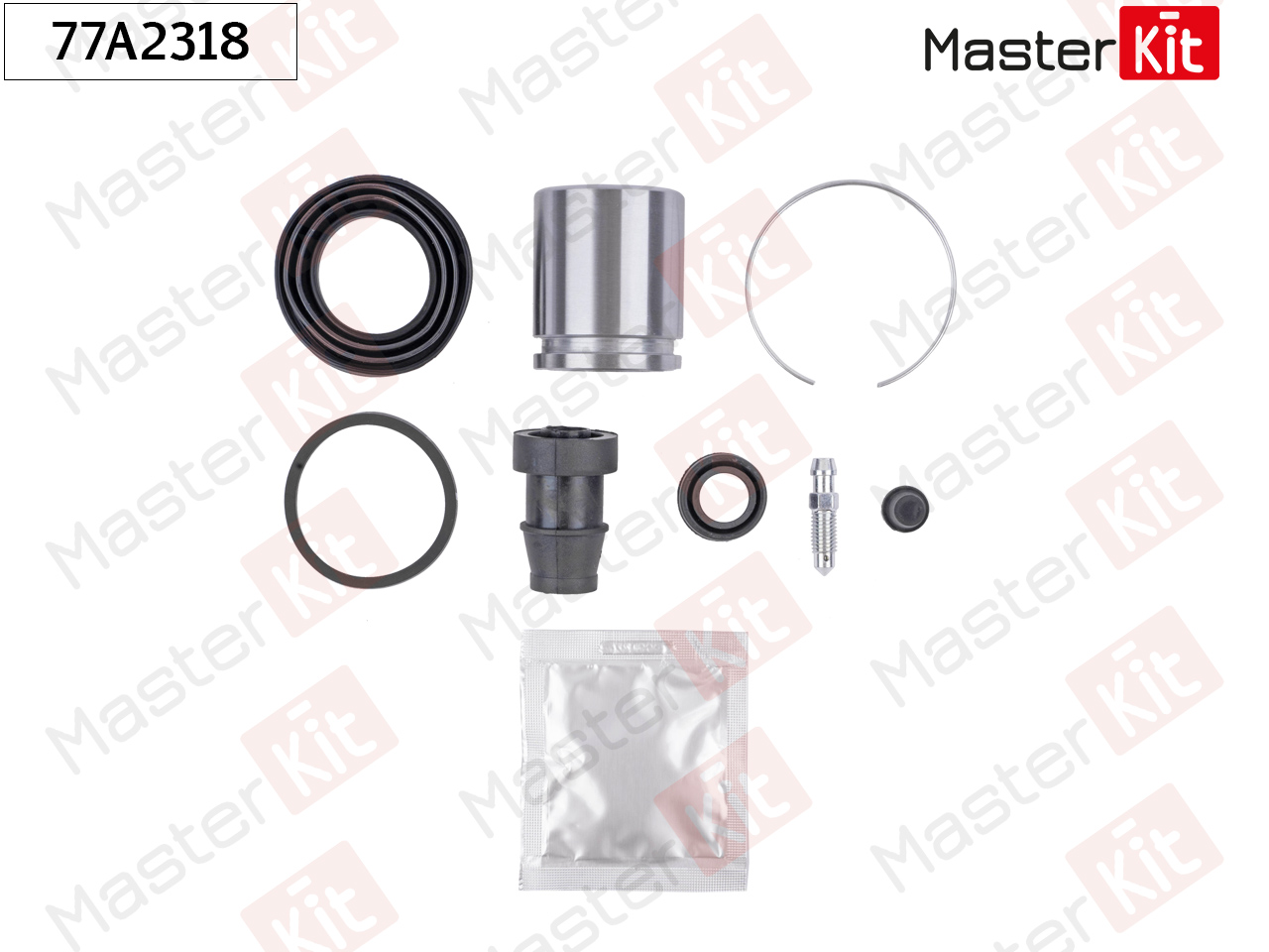 Ремкомплект тормозного суппорта+поршень Toyota CAMRY седан (_V3_) 2001 - 2006