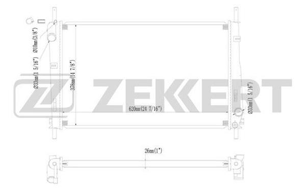 Радиатор охлаждения двигателя Ford Mondeo III 00-